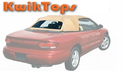 ACME-C358 - Chrysler 1996-2000 Sebring Convertible Top Only w/Extrusions, Rain Guards